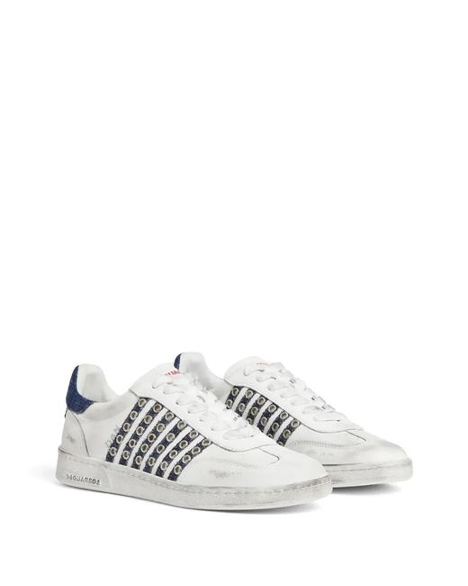 DSquared² White Boxer Sneakers for men
