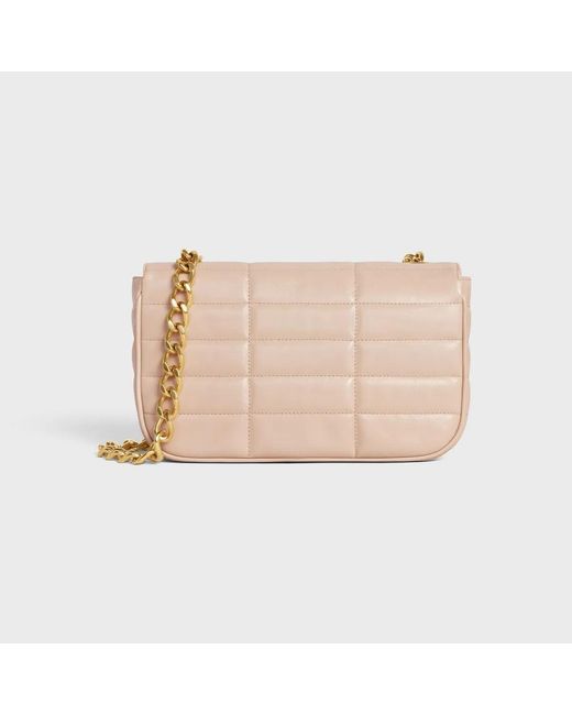Céline Natural Shoulder Bag Matelasse Monochrome