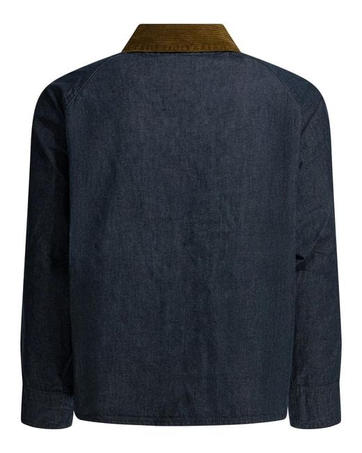 Barbour Blue Cotton Jacket for men
