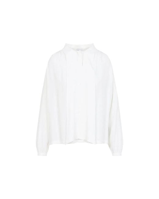 Giambattista Valli White Silk Blouse