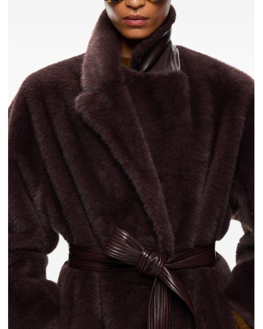 Pinko Red Polyester Coat