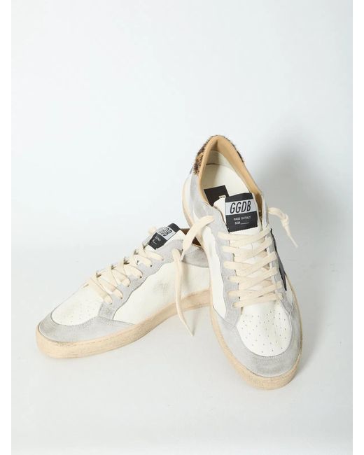 Golden Goose Deluxe Brand White Ballstar Sneakers for men