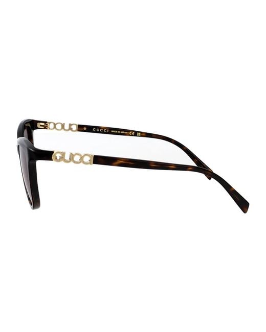 Gucci Brown Havana-Havana- Acetate Sunglasses