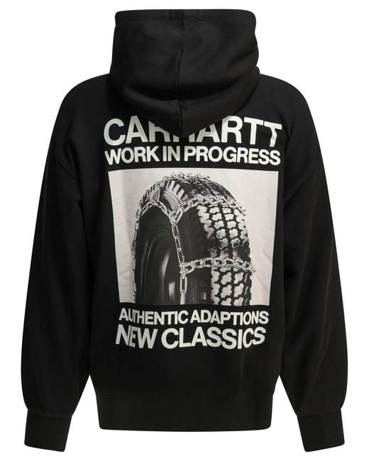 Carhartt Black Sean Hamilton Cotton Hoodie for men