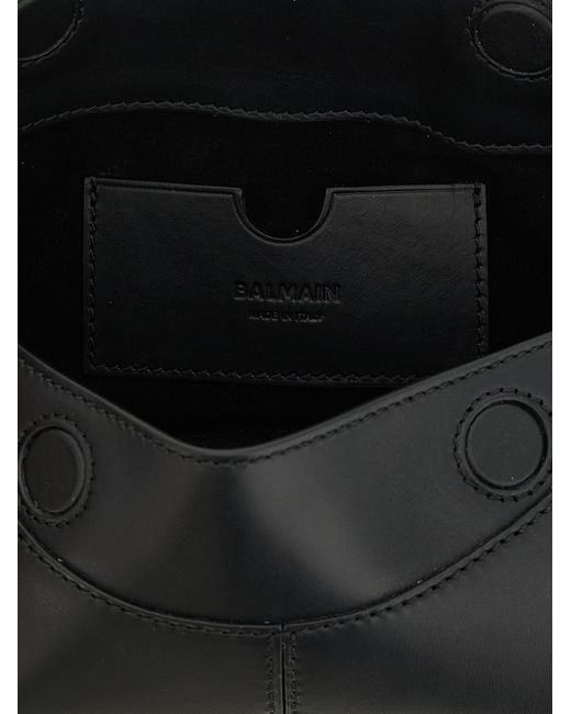 Balmain Black '64-83' Small Shoulder Bag