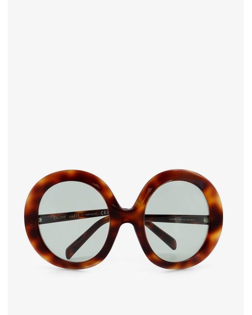 Céline Brown Disc Acetate Sunglasses