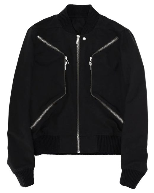 Rick Owens Black "Heizer Flight" Jacket for men