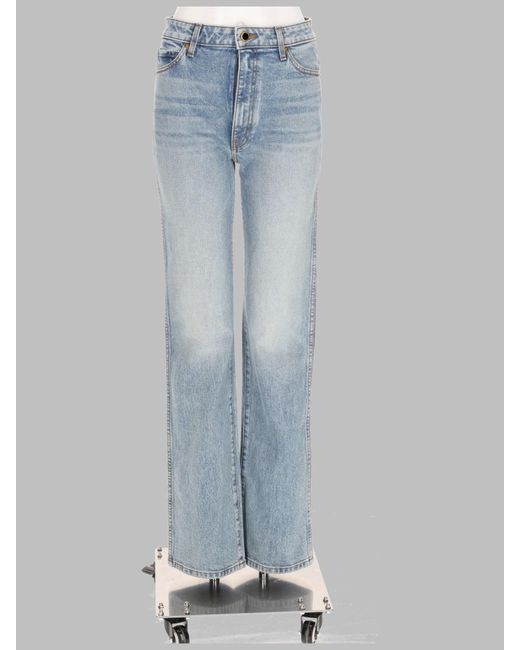 Khaite Blue Jeans Danielle High-Rise Cotton