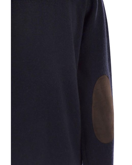 Barbour Blue Zip-Up Jumper Patch for men