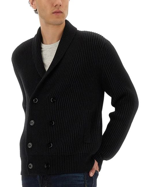Tom Ford Black Wool Silk Sweaters for men