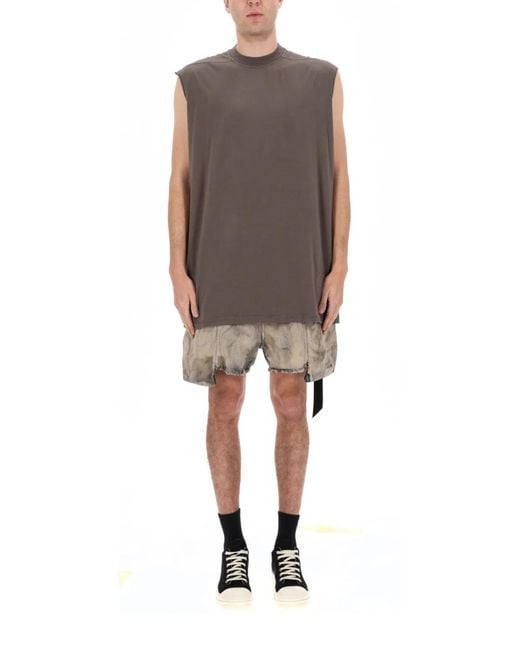 Rick Owens Brown Cotton T-Shirt for men