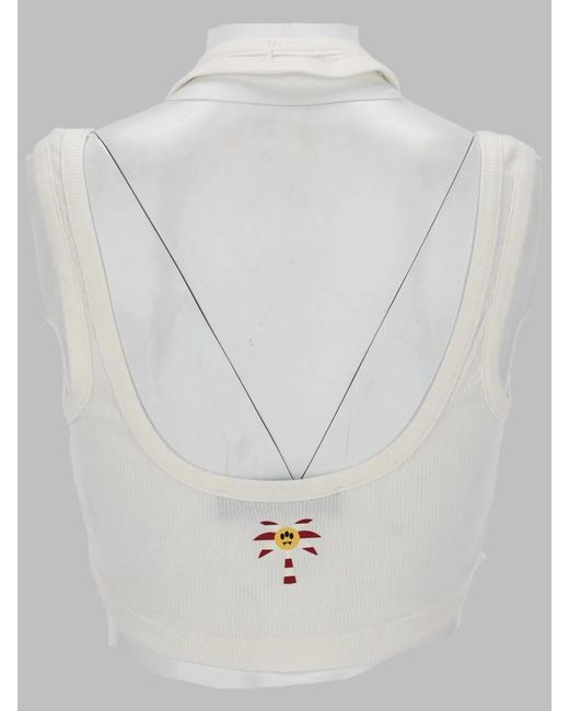 Barrow White Tank Top A Coste