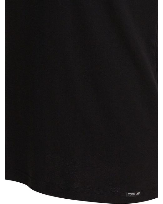 Tom Ford Black Cotton Underwear T-Shirt for men