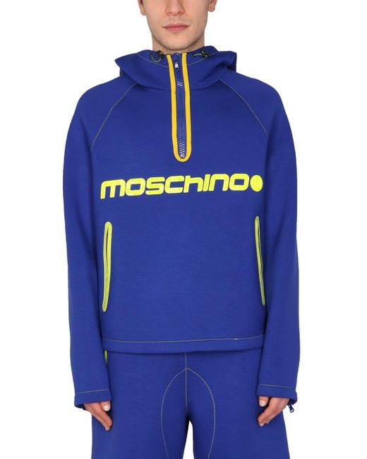 パーカー・フーディ Moschino SS22 SURF LOGO SWEATSHIRT (17102030_1296) Moschino Couture Surf Logo Sweatshirt in Blue for Men | Lyst