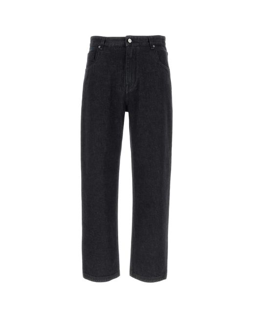 Fendi Black Regular Fit Long Jeans for men
