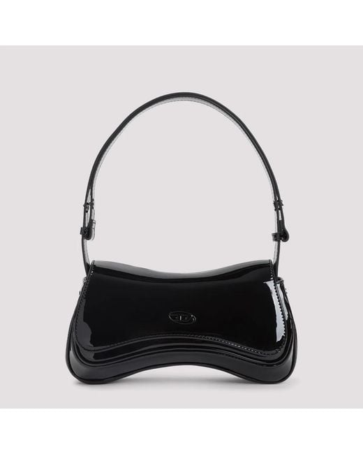DIESEL Black Play Clutch Shoulder Bag