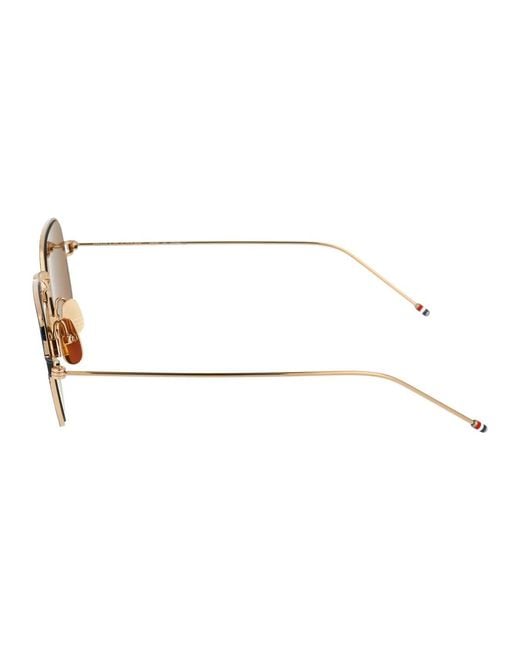 Thom Browne Brown Titanium Sunglasses