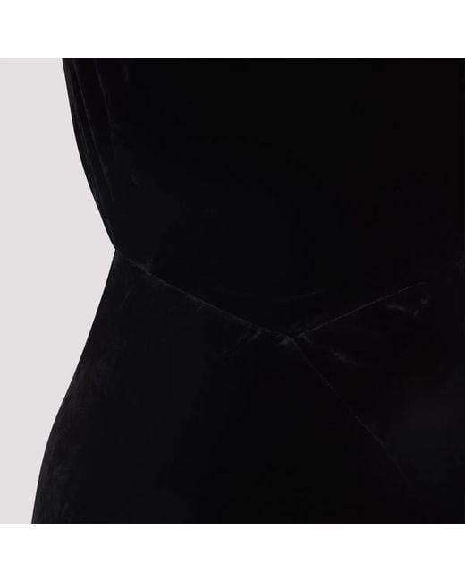 Rick Owens Black Viscose Silk Dresses