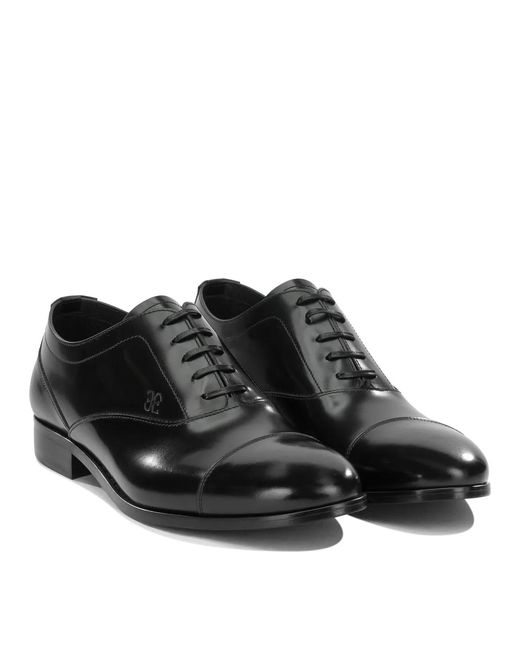 Fabi Black Leather Brogues for men