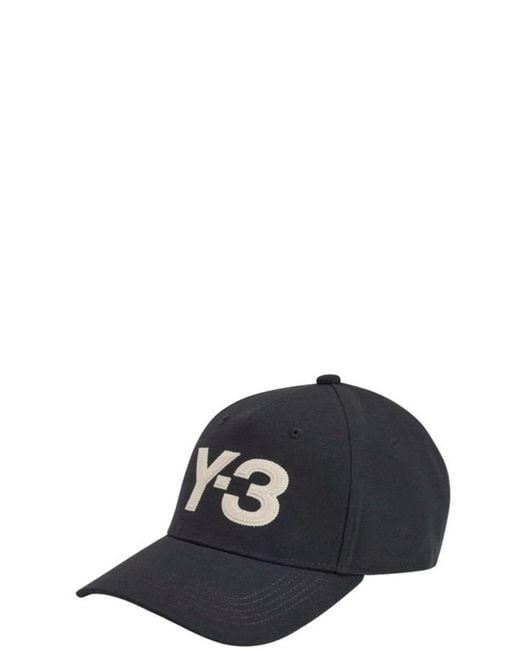 Y-3 Black Logo Cap for men