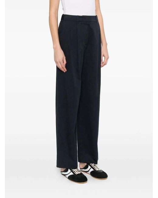 DUNST Blue Cotton Blend Chino Trousers