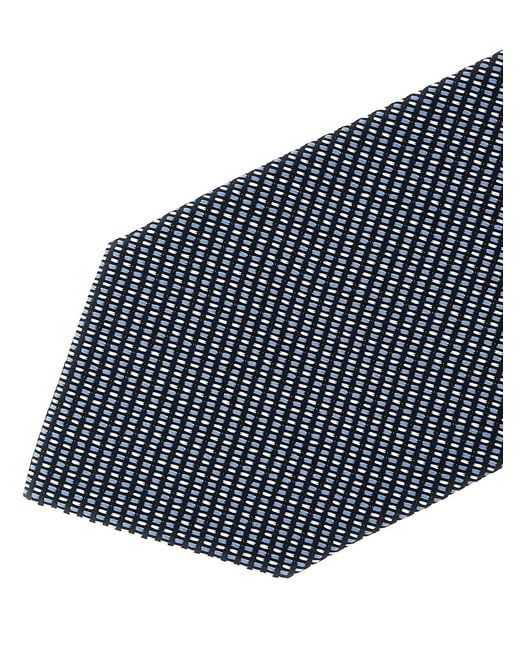 Brioni Blue Jacquard Silk Tie for men