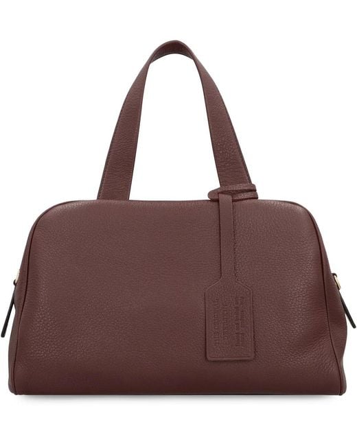 Prada Brown Large Leather Satchel Bag