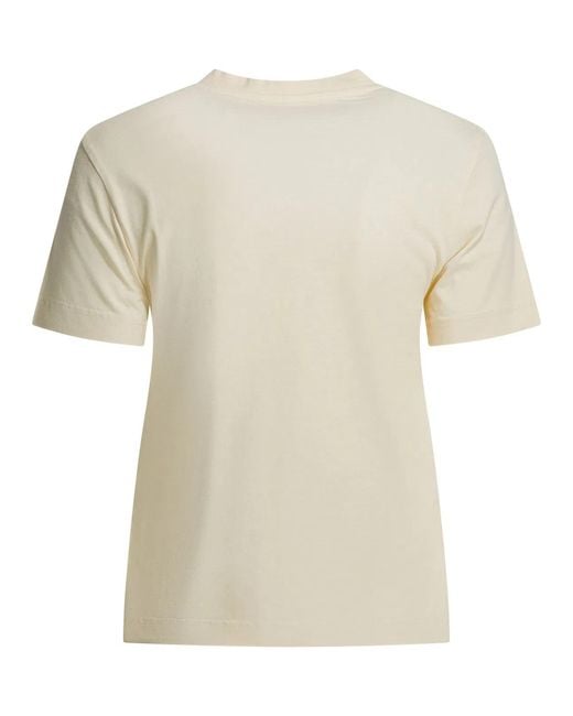 Jacquemus Natural "Gros Grain" Crewneck T-Shirt