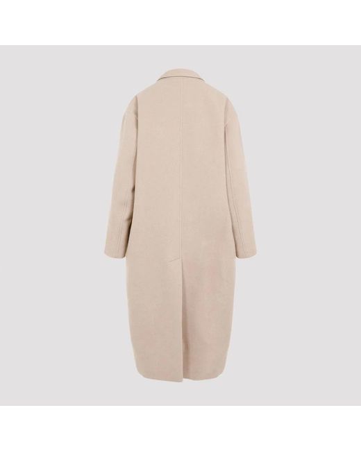 Isabel Marant Natural Sand Wool Blend Efezia Coat
