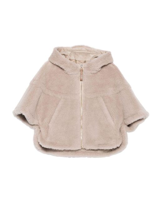 Max Mara Natural Alpaca Wool Silk Jacket