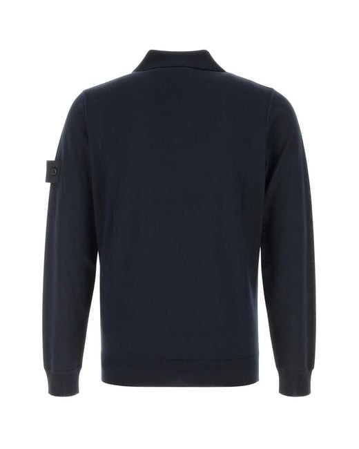 Stone Island Blue Ls Polo for men