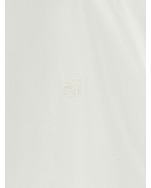 Totême White 'Curved Seam' T-Shirt