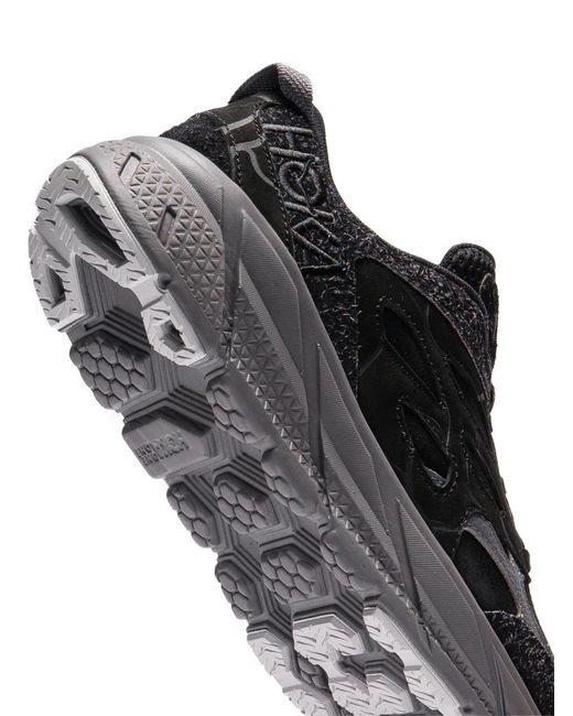 Hoka One One Black Clifton L Suede Tp Sneakers for men