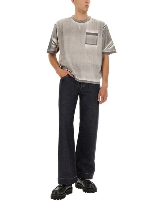 McQueen Gray Multicoloured Cotton T-Shirts for men