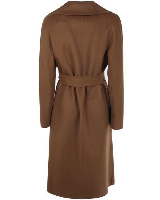 Max Mara Brown Cles Long Dressing Gown Coat