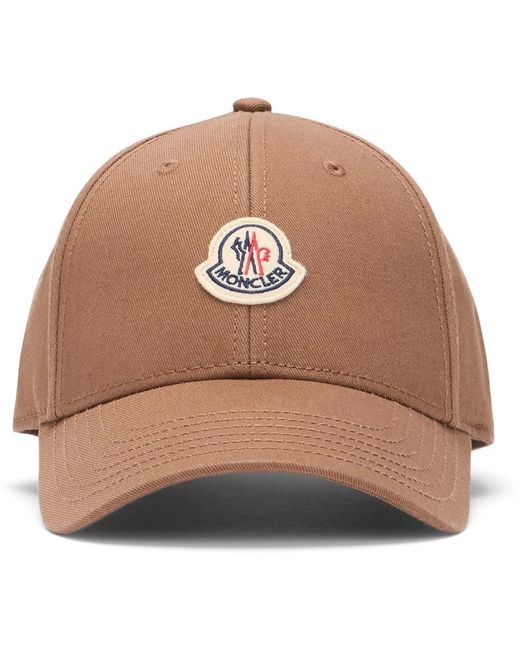 Moncler Brown Cotton Baseball Cap