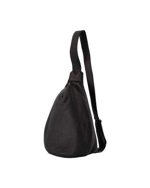 Yohji Yamamoto Black Tuck Sling S Crossbody