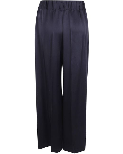 Semicouture Blue "Jhonny" Wide Leg Trousers