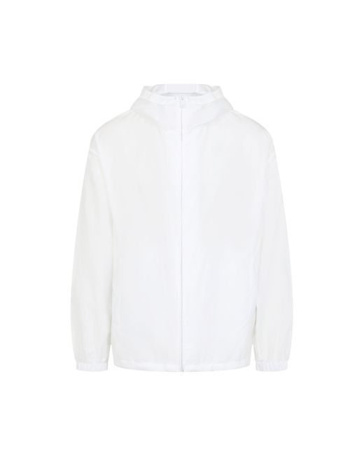 Prada White Lightweight Polyamide Jacket For for men