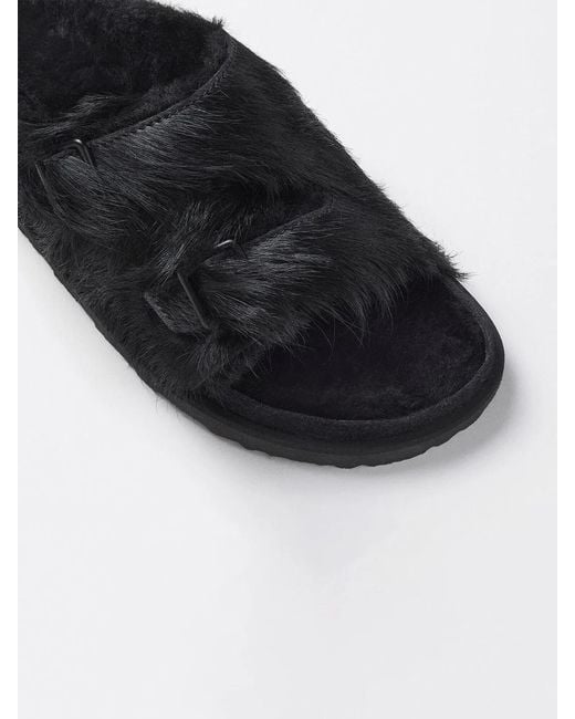Birkenstock White Zurich Shearling Fur Sandal