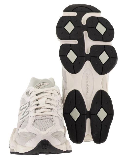 New Balance White 9060