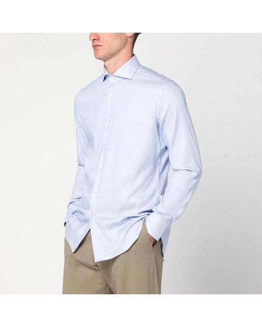 Xacus Blue Travel Cotton Shirt for men