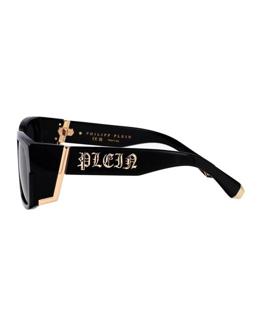 Philipp Plein Black Acetate Sunglasses