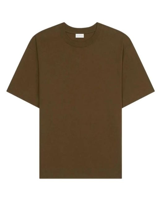 Dries Van Noten Green Cotton Tshirt for men