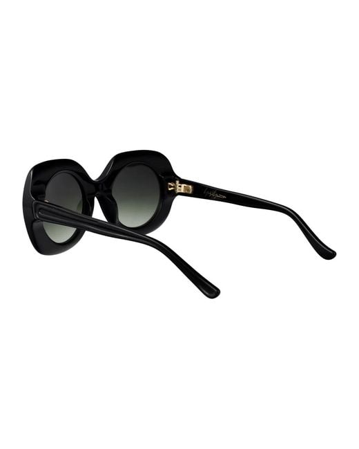 Yohji Yamamoto Black Matt Acetate Sunglasses