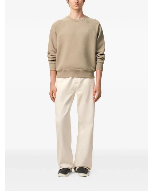 AMI Natural Small Embossed Sweatshirt for men