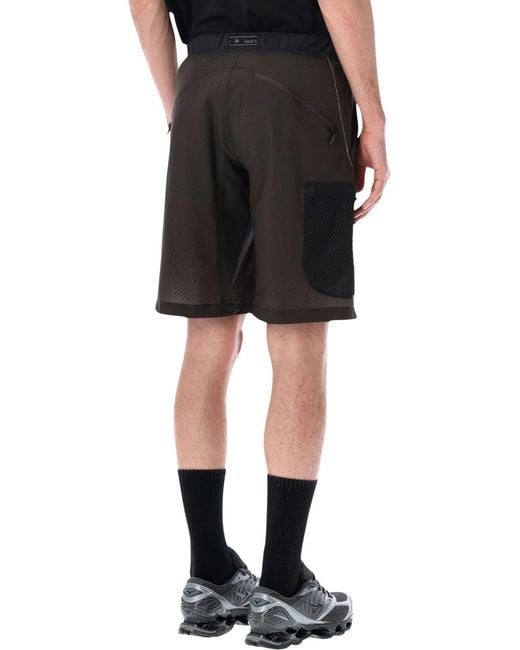 And Wander Black Breath Rip Short Pants for men