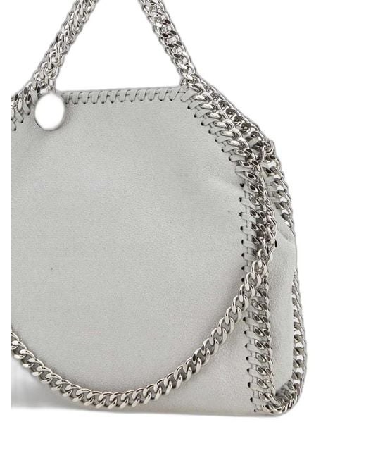 Stella McCartney Gray Falabella Tiny Crossbody Bag