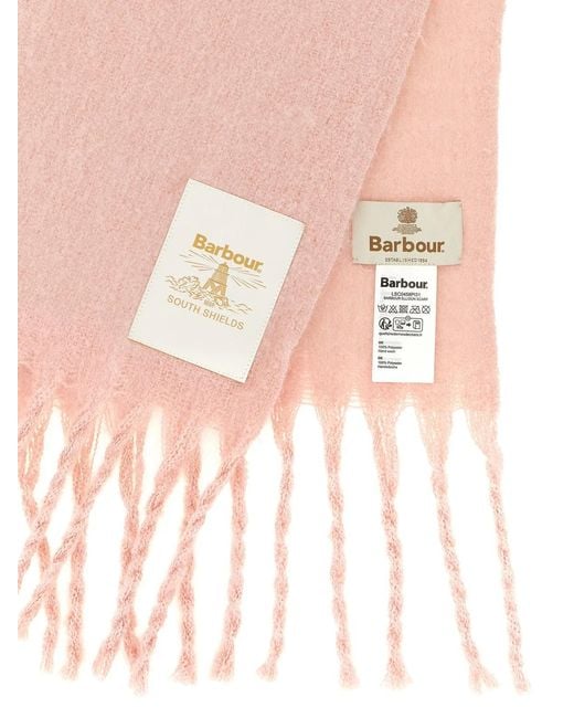 Barbour Pink 'Ellison' Scarf