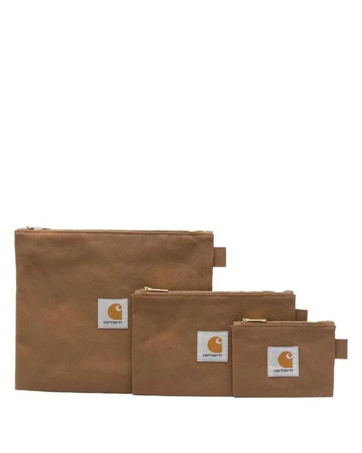 Carhartt Brown Canvas Pouch for men